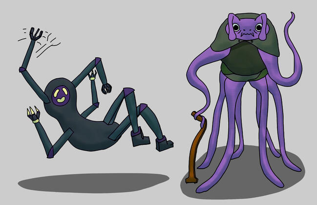 Robot and Alien